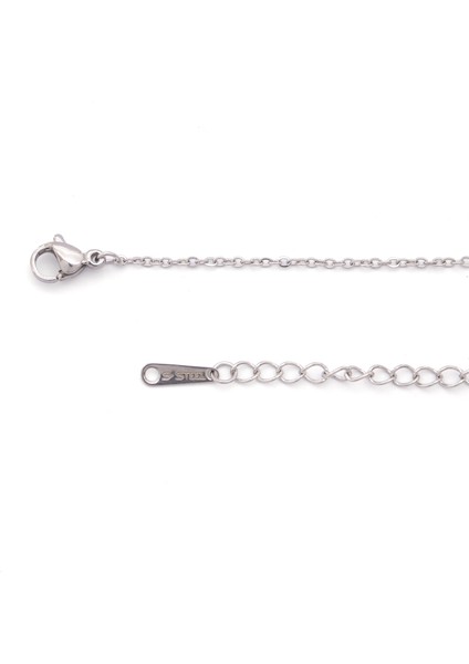 Çelik Kolye - Yonca Kolye - 4 Yapraklı Yonca Kolye KLY-625 modelleri