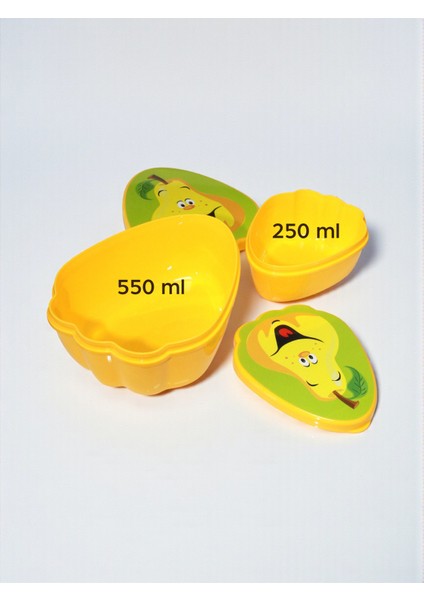 Saklama Kabı 2'li - Meyve Baskılı - 550+250 ml - Bpa Içermez fiyatları