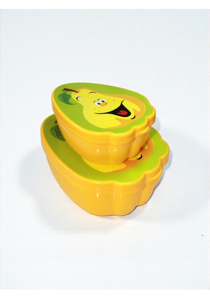 Saklama Kabı 2'li - Meyve Baskılı - 550+250 ml - Bpa Içermez modelleri