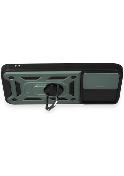 Buğz Samsung Galaxy A34 5g Kılıf Pars Lens Yüzüklü Silikon - Yeşil modelleri