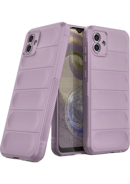 Buğz Newface Samsung Galaxy A05 Kılıf Optimum Silikon - Mor modelleri