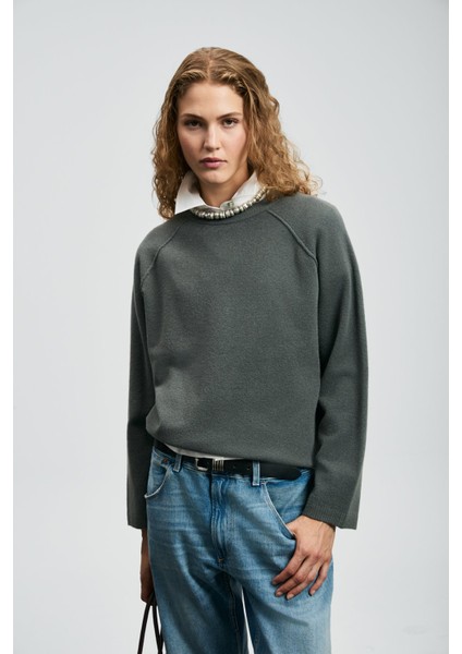 Kadın Holly Kazak 122090036 Duman Yeşili