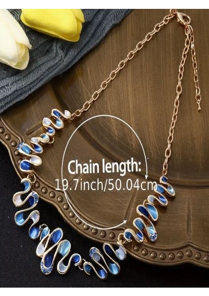 Taşlı Geometrik Kolye Küpe Seti fırsatları