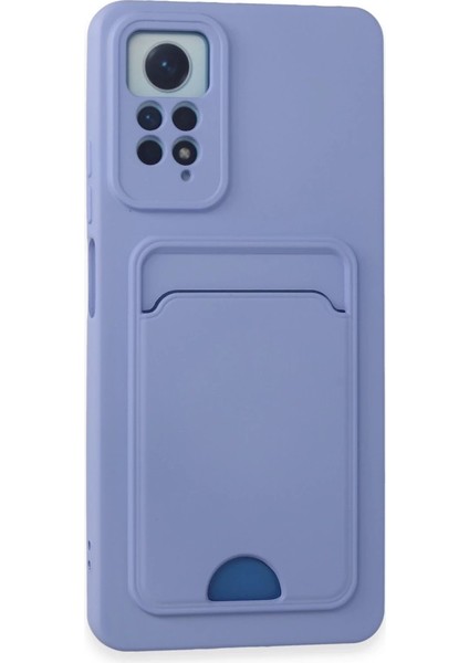 Buğz Xiaomi Redmi Note 12 Pro 4g Kılıf Kelvin Kartvizitli Silikon - Lila