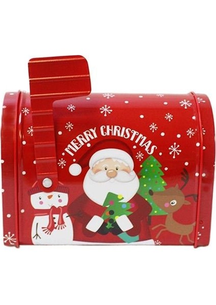 Yılbaşı Temalı Posta Kutusu Tasarımlı Metal Hediye Kutusu 13 cm fiyatları