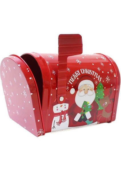 Yılbaşı Temalı Posta Kutusu Tasarımlı Metal Hediye Kutusu 13 cm fırsatları