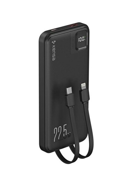 Kp-86 Kendinden Kablolu Hızlı Şarj 10.000 Mah Powerbank modelleri