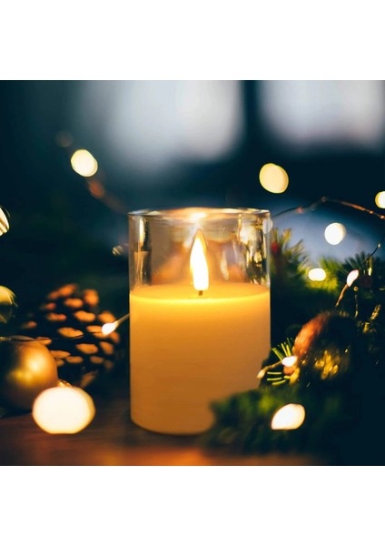 CT-8433 Prag 3'lü Mum Set Masa Lambası Günışığı modelleri