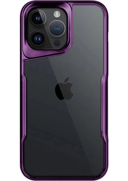 Buğz Newface Iphone 15 Pro Max Kılıf Boyi Silikon Kapak - Derin Mor