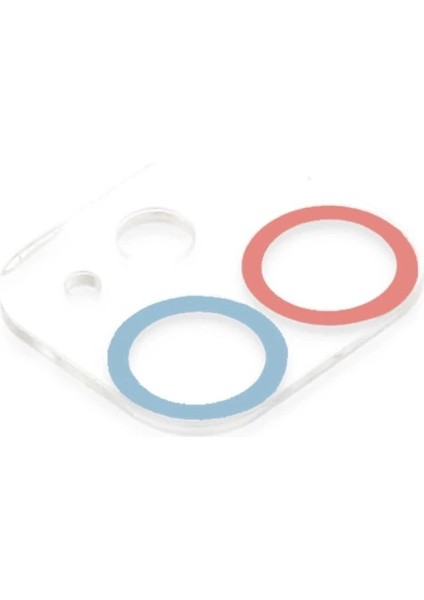 Buğz Iphone 12 Mini Renkli Kamera Lens Koruma Cam - Pembe-Mavi modelleri