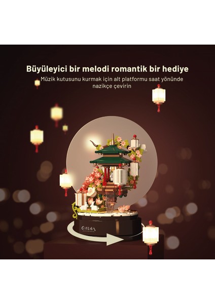 Çin Geleneksel Fener Müzik Kutusu Yapı Bloğu Seti 537 Parça fiyatları