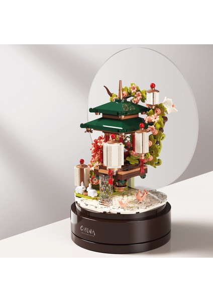 Çin Geleneksel Fener Müzik Kutusu Yapı Bloğu Seti 537 Parça fırsatları