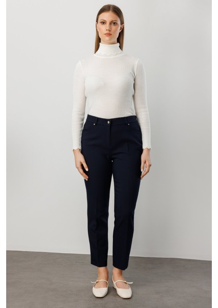 Kadın Büyük Beden Dar Paça Pantolon 1009 Lacivert fiyatları
