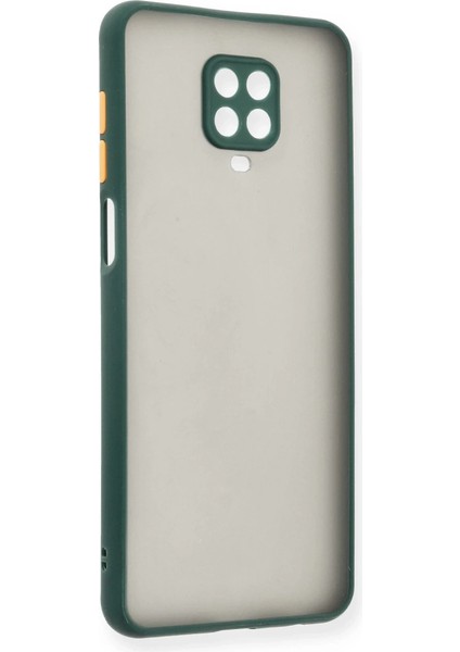 Buğz Xiaomi Redmi Note 9 Pro Kılıf Montreal Silikon Kapak - Yeşil