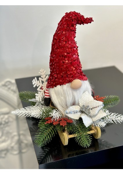 Yılbaşı Tasarım Lüks Kızak 30 cm fiyatları