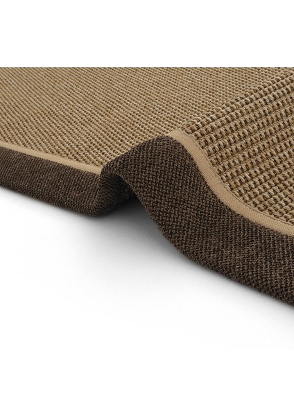 Toronto Art 04 Balkon Halı Hasır Doku Mutfak Halısı Çift Bordürlü Ithal Sisal Halı Yolluk indirimleri