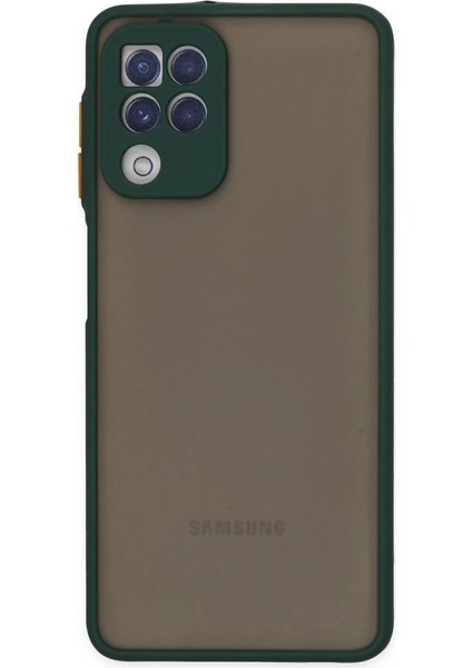 Buğz Samsung Galaxy A22 Kılıf Montreal Silikon Kapak - Yeşil