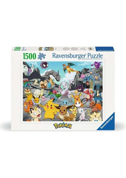 1500P Puzzle Pokemon Klasik, Yapboz modelleri