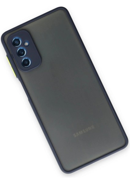 Buğz Samsung Galaxy M52 5g Kılıf Montreal Silikon Kapak - Lacivert modelleri