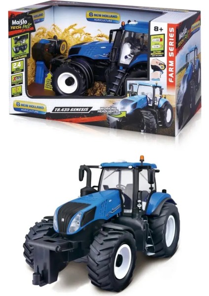Maisto Tech Rc New Holland T8435 Genesis 1:16 Ölçek Çiftlik Serisi Uzaktan Kumandalı Traktör modelleri