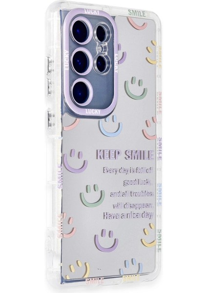 Buğz Newface Samsung Galaxy S24 Ultra Kılıf Reflexion Desenli Kapak - Desen 2