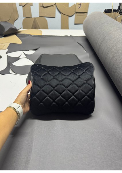 Tay Tüyü Kapitone Oto Boyun Yastığı Siyah (2'li).ergonomik Tay Tüyü Araç Yastığı fırsatları