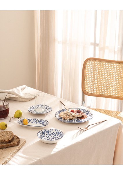 Celaya 26 Parça Kahvaltı Takımı - Mavi/beyaz