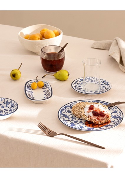 Celaya 26 Parça Kahvaltı Takımı - Mavi/beyaz fiyatları