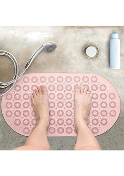 Dilan Store 2 Adet Kaydırmaz Duşakabin Banyo ve Duş Paspası Masajlı 37 x 69 cm D-142