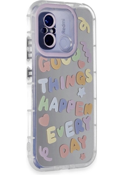 Buğz Newface Xiaomi Redmi 12C Kılıf Reflexion Desenli Kapak - Desen 7