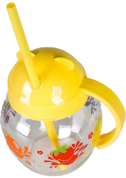 Alıştırma Bardağı Qlux Pipetli Bardak Bebek Çocuk Bardağı C-00373 Cam fiyatları