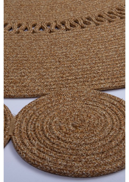 Reygon Ege 20 Hasır Daire Dekoratif El Örgüsü Kilim Yolluk Halı modelleri