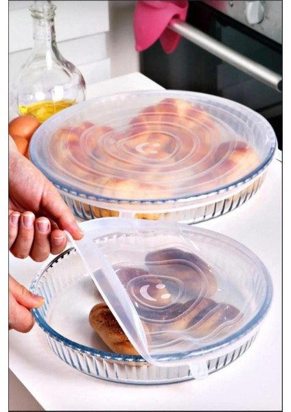 Silikon Dikdörtgen-Yuvarlak-Kare Cam Saklama Kabı Kapakları ve 6'lı Esnek Silikon Kapak fırsatları