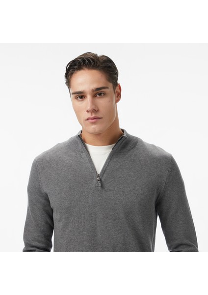 Erkek Gri Classic Fit Kazak S57104T.00E fırsatları