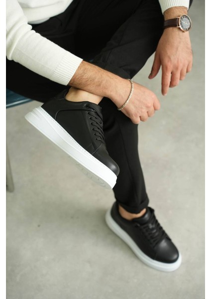 Kb-B2 Kuback Siyah Cilt Günlük Erkek Ayakkabı modelleri