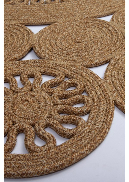 Reygon Ege 27 Hasır Daire Dekoratif El Örgüsü Kilim Yolluk Halı modelleri