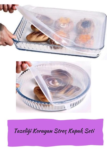 Silikon 2 Boy Yuvarlak Borcam Kapağı ve Dikdörtgen Borcam Kapağı Seti