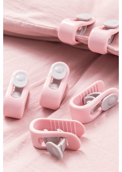 4 Adet Yorgan Nevresim Sabitleme Çarşaf Perde Tül Sabitleyici Tutucu Organizer Klips Aparat fiyatları