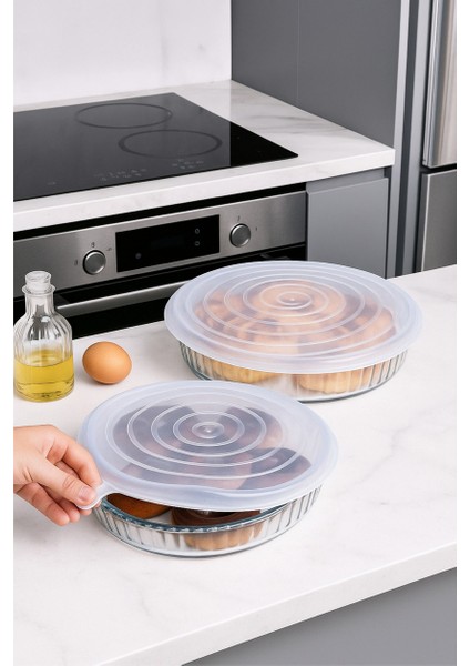 Silikon 2 Boy Kare ve Yuvarlak Borcam Kapağı-Tazeliği Koruyan Streç Kapaklar modelleri