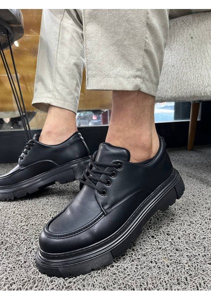 Kb-X6 Kuback Kömür Cilt Günlük Erkek Ayakkabı