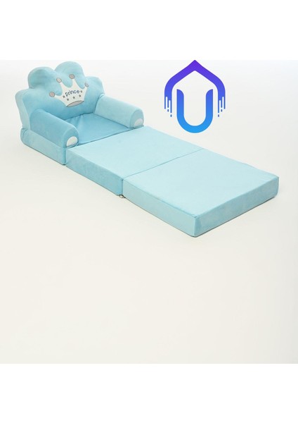 Özel Tasarım Portatif, Yıkanabilir, Katlanabilir Peluş Çocuk Koltuğu 120 cm