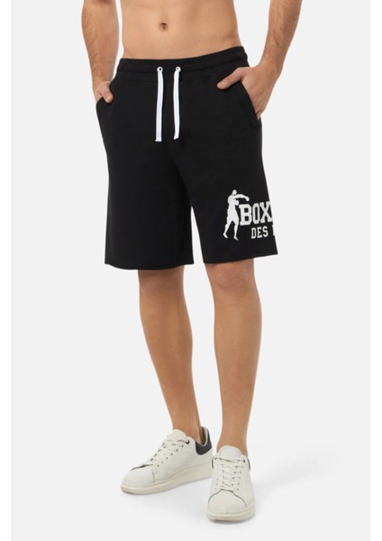 White Shorts With Logo Black