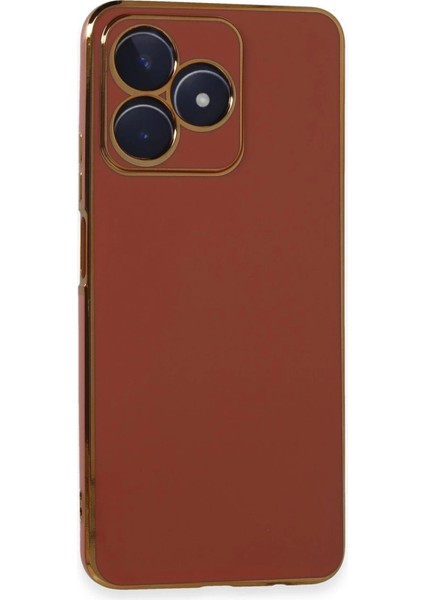 Buğz Realme C53 Kılıf Volet Silikon - Kırmızı