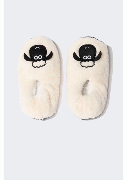 Kadın Kuzu Temalı Pelüş Ev Patiği