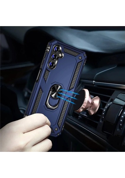 Buğz Samsung Galaxy A04S Kılıf Sofya Yüzüklü Silikon Kapak - Siyah fırsatları