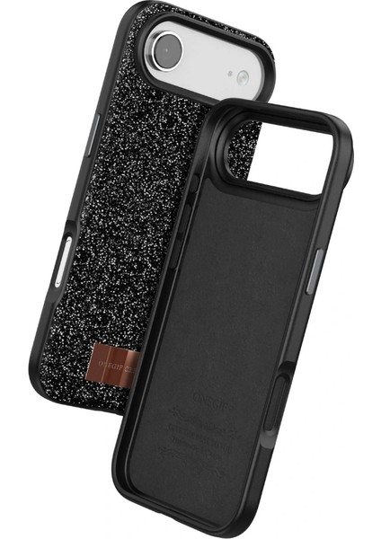 Onegif Apple Iphone 17 Air Bright Simli Kapak - Siyah modelleri