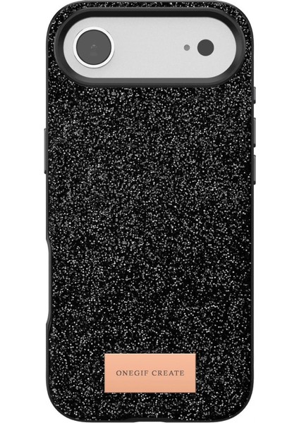 Onegif Apple Iphone 17 Air Bright Simli Kapak - Siyah fırsatları