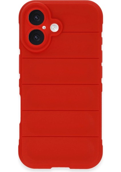 Buğz Iphone 16 Kılıf Optimum Silikon - Kırmızı