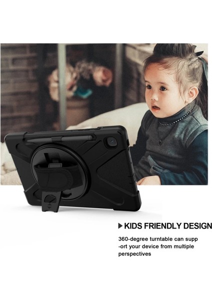 Buğz Samsung Galaxy P610 Tab S6 Lite 10.4 Kılıf Amazing Tablet Kapak - Siyah modelleri