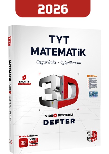 2026 Tyt Matematik Video Destekli Defter